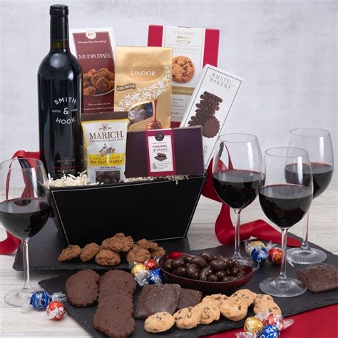 red wine and dark chocolate gift set